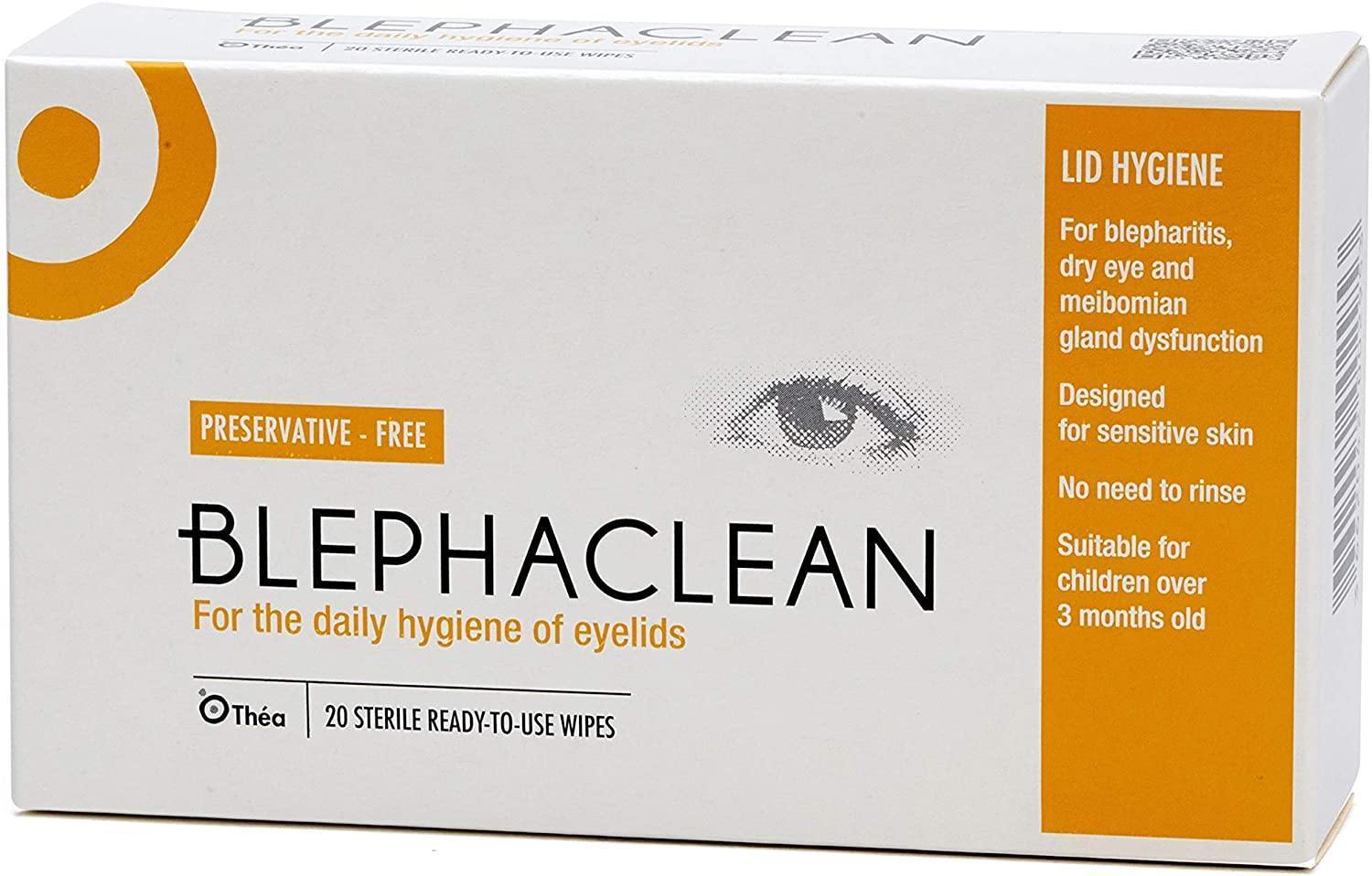 Blephaclean PF Daily Gentle Eye Cleansing Wipes For Eyelids And - View #11
