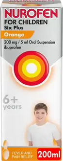NUROFEN FC 6 ORANGE SUSP 100ML