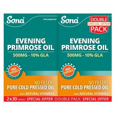 Sona Super Evening Primrose Oil 30 Capsules Twin Pack