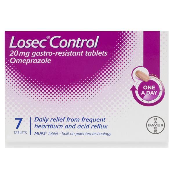 Losec Control Omeprazole 20 mg Tablets