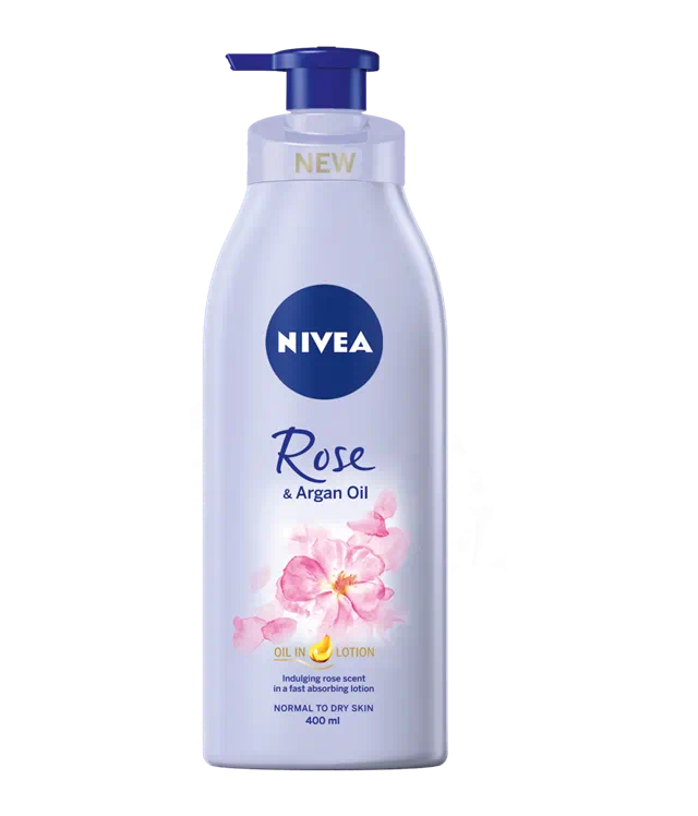 NIVEA BODY OIL IN LOT ROSE N ARGAN 400ML