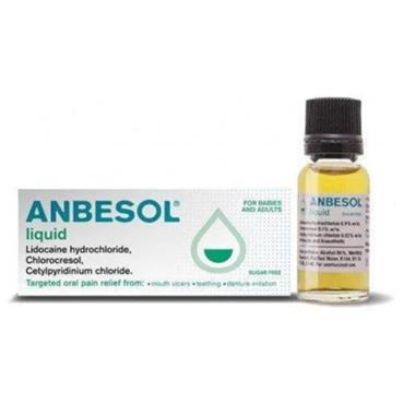 ANBESOL ANAESTHETIC ANTISEPTIC SOLUTION 10ML