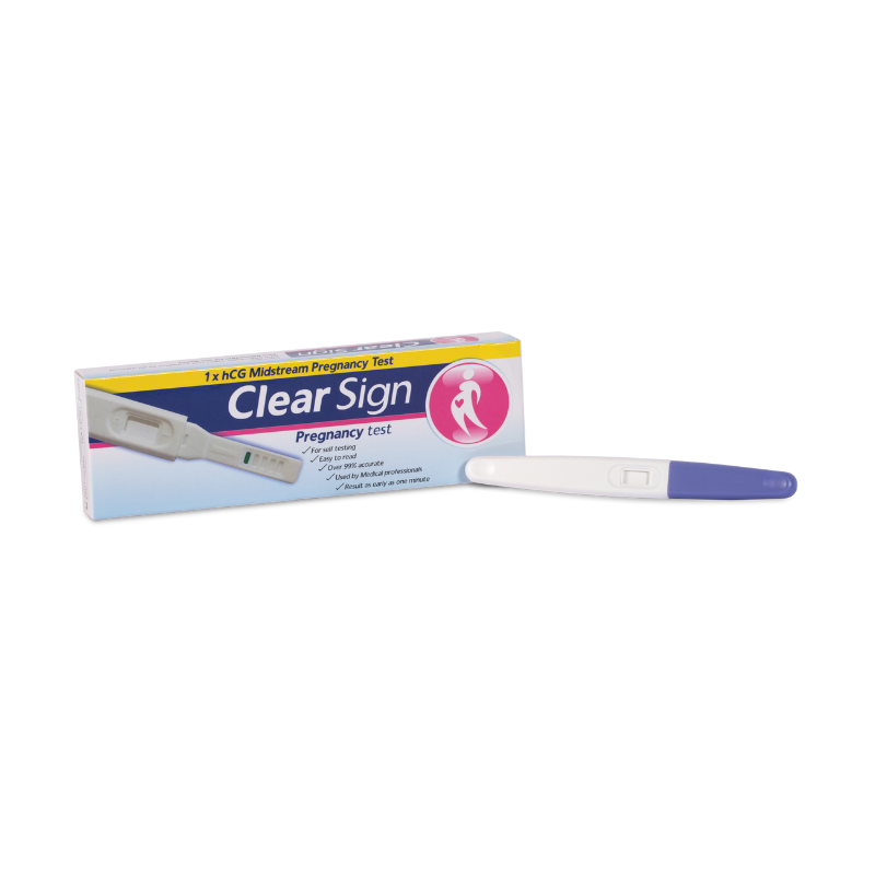 CLEAR SIGN PREGNANCY TEST