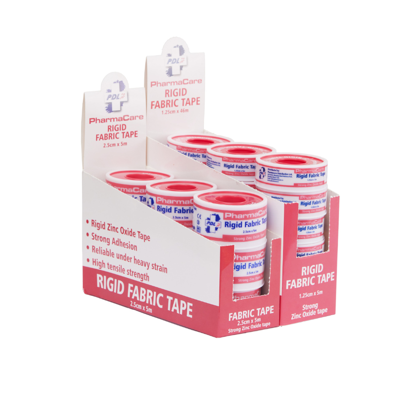 PHARMACARE RIGID FABRIC TAPE 2.5CMX5M