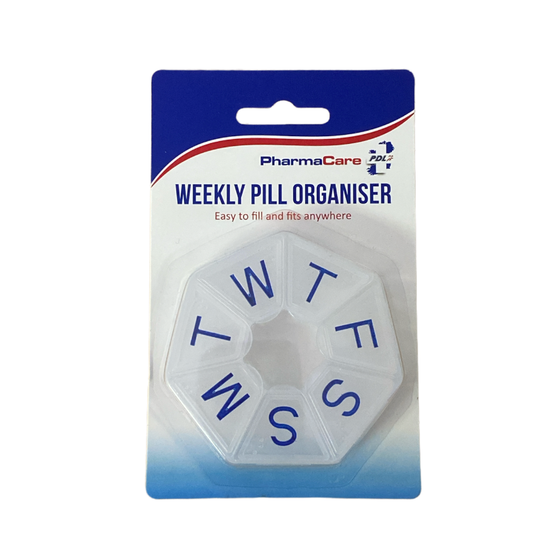 PHARMACARE ROUND WEEKLY PILL ORGANIZER 1 PACK