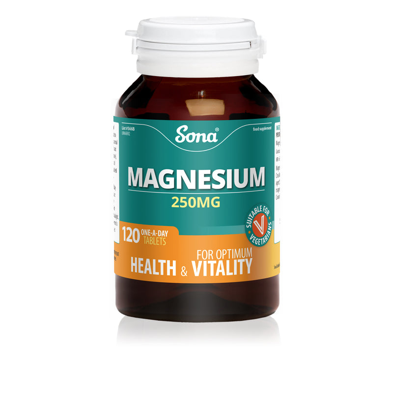 SONA MAGNESIUM 250MG ONE A DAY 120 TABS