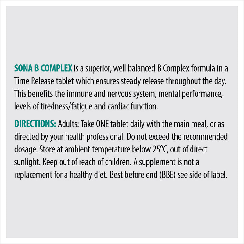 SONA B COMPLEX TIME RELEASE 120