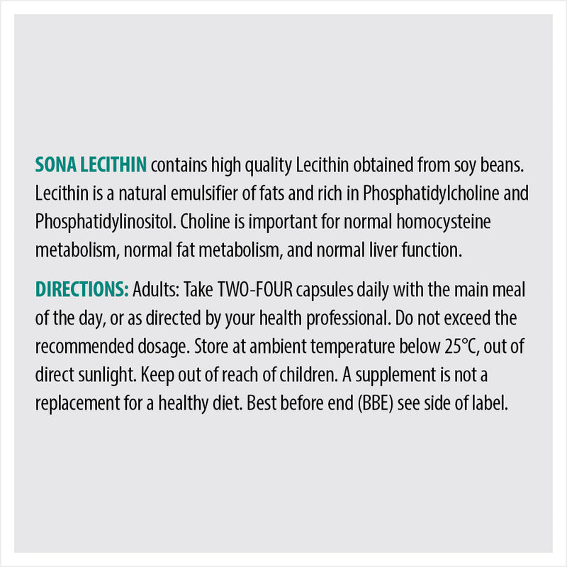 SONA LECITHIN CAPS 1200MG 90S