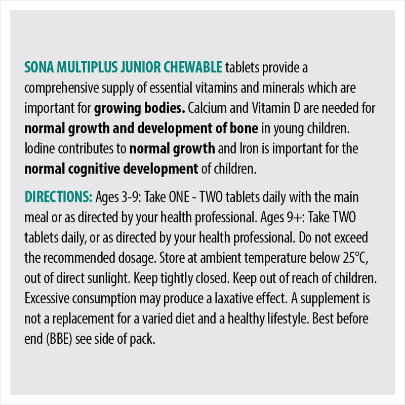 SONA MULTIPLUS JUNIOR CHEW 30