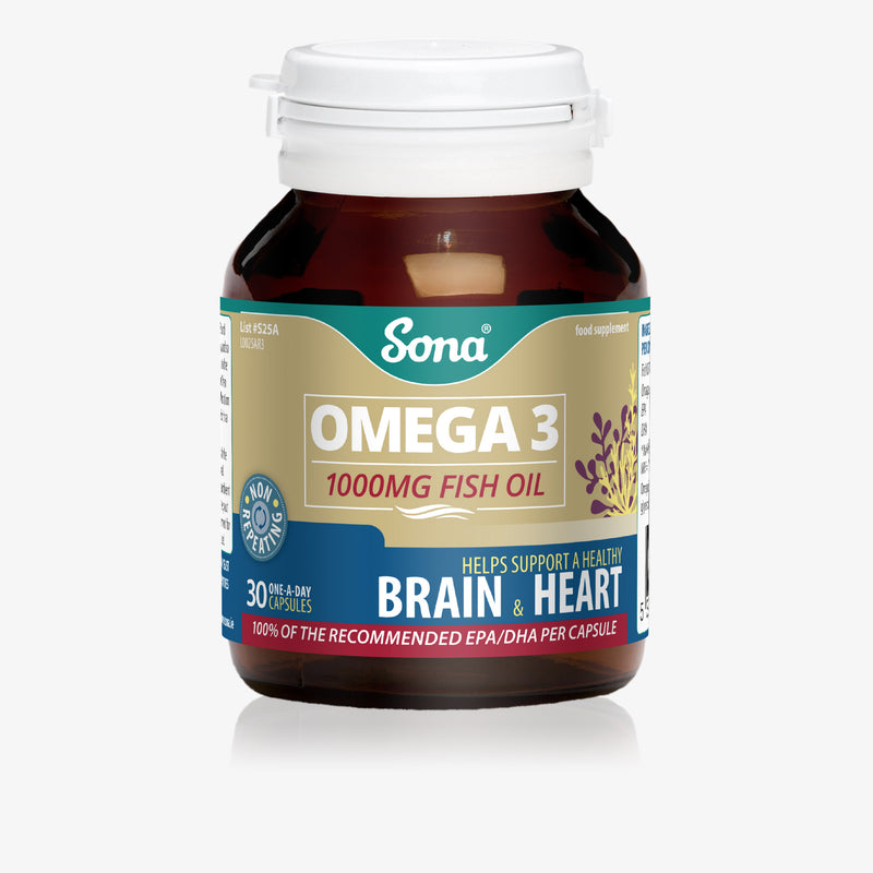 SONA OMEGA 3 1000MG FISH OIL PER CAPSULE 90 CAPS