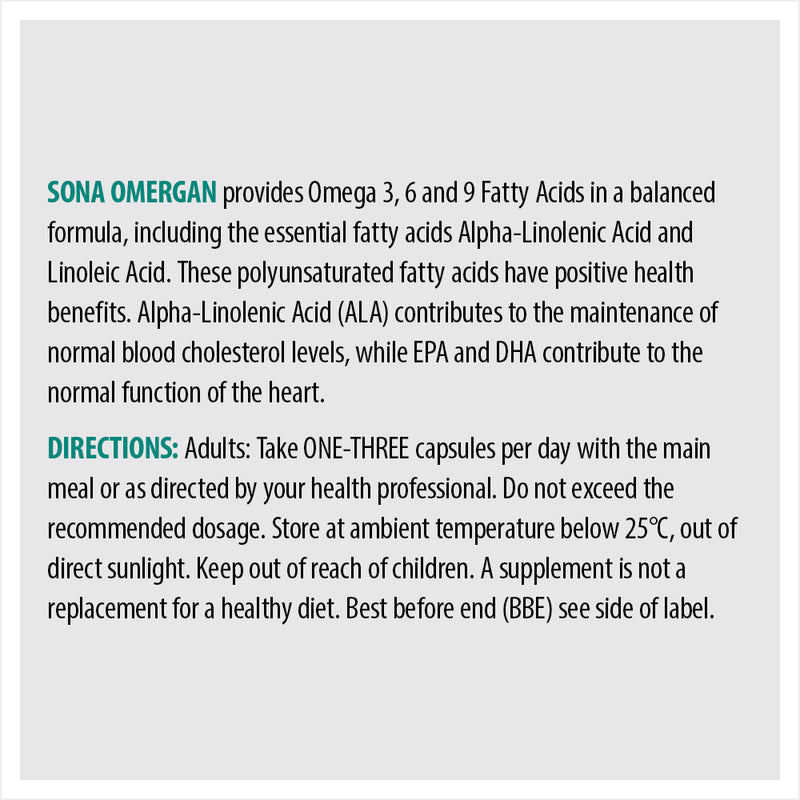 SONA OMERGAN OMEGA 3-6-9