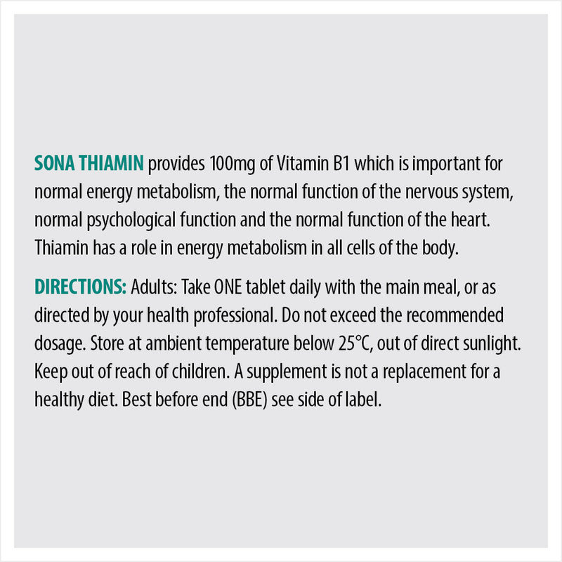 SONA THIAMIN 100MG 120