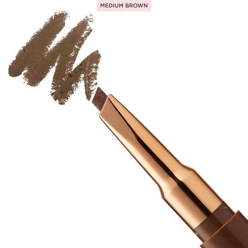 SCULPTED BY AIMEE SHAPE AND SET BROW PENCIL AND FIXING GEL MEDIUM BROWN