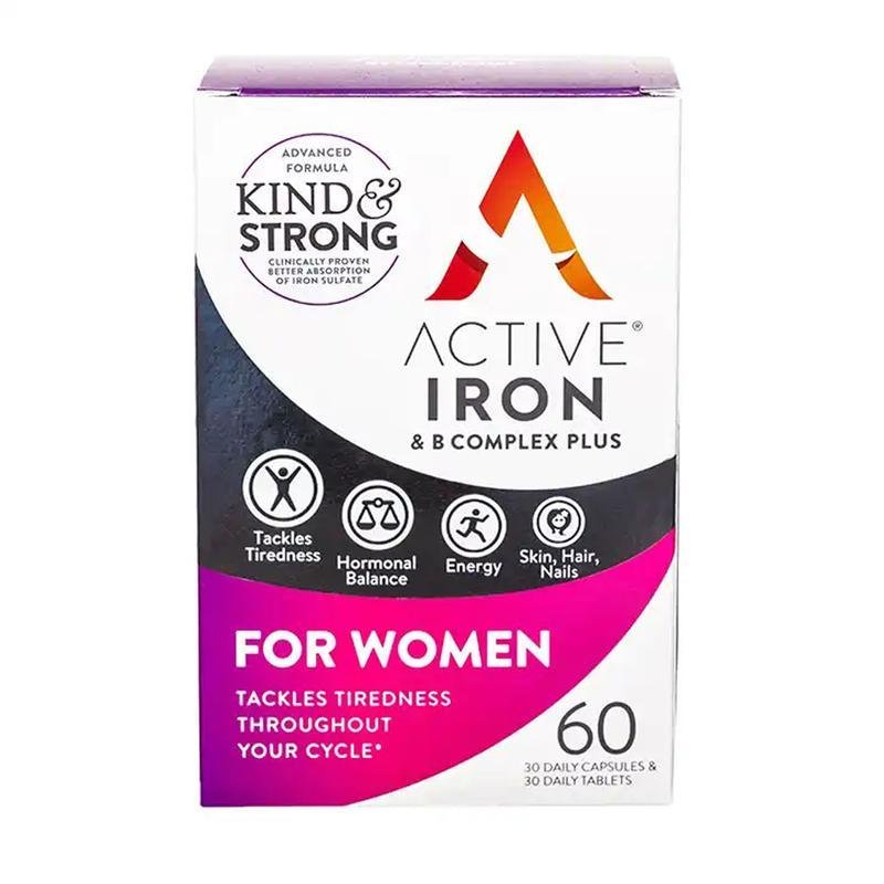 Active Iron & B Complex Plus For Women 60 Pack - Cobh Pharmacy