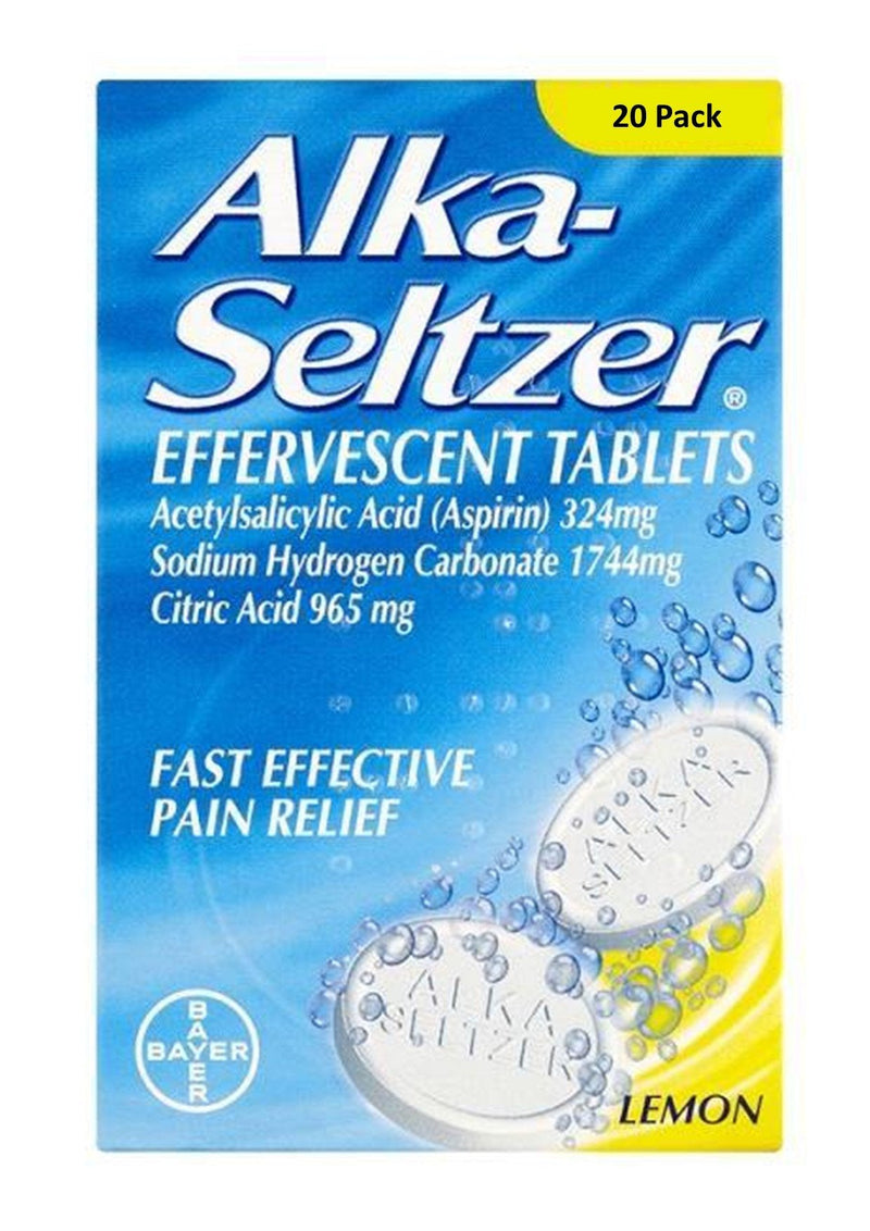 Alka - Seltzer Effervescent Tablets Lemon Flavour - Cobh Pharmacy