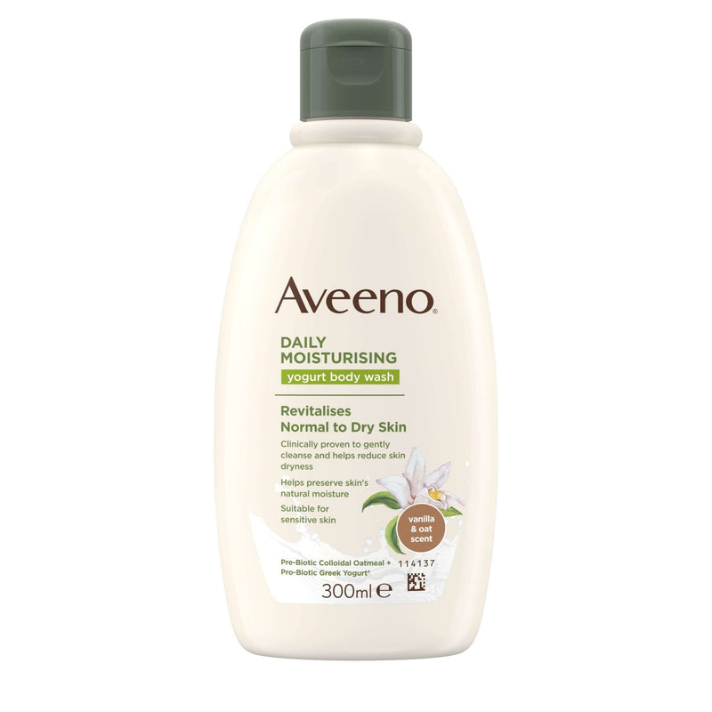 AVEENO VANILLA & OATS WASH 300ML - Cobh Pharmacy