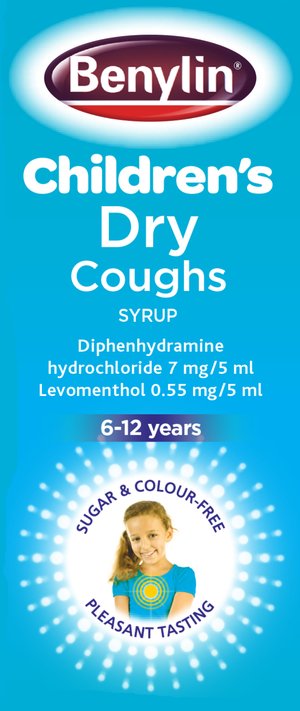 Benylin Children's Dry Coughs 6 - 12 Years 125ml - Cobh Pharmacy