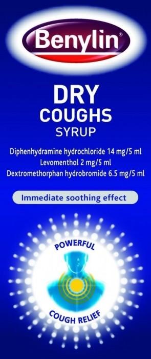 Benylin Dry Cough Syrup 125ml - Cobh Pharmacy