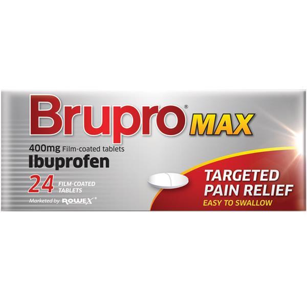 Brupro Max Ibuprofen 400mg Tablets - Cobh Pharmacy