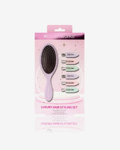 BRUSHWORKS LUXURY HAIR STYLING SET OVAL DETANGLING BRUSH A - Cobh Pharmacy