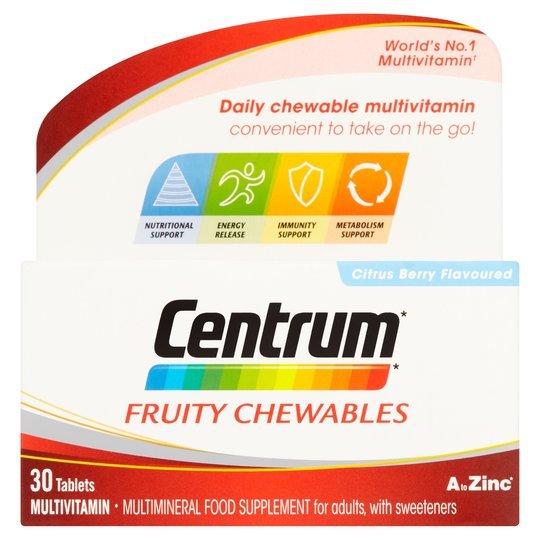 CENTRUM FRUITY CHEWABLES 30S - Cobh Pharmacy