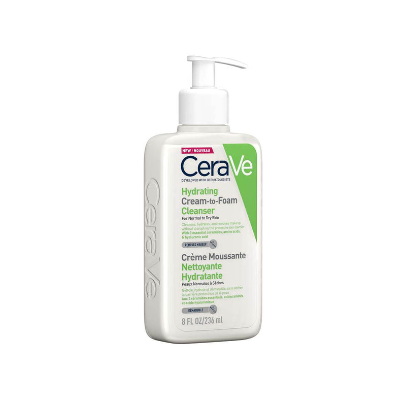 CeraVe Hydrating Cream - to - Foam Cleanser 236ml - Cobh Pharmacy