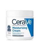 CeraVe Moisturizing Cream tube, 50ml, with a smooth texture and white color, designed for skin hydration and care.