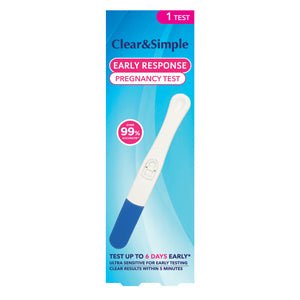 CLEAR AND SIMPLE PREGNANCY TEST 1S - Cobh Pharmacy