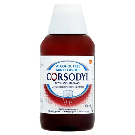 CORSODYL MOUTHWASH MINT AL/FREE 300ML