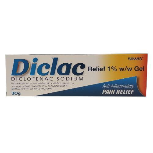 Diclac Relief Diclofenac 1% Pain Relief Gel - Cobh Pharmacy