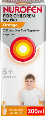 NUROFEN FC 6 ORANGE SUSP 100ML
