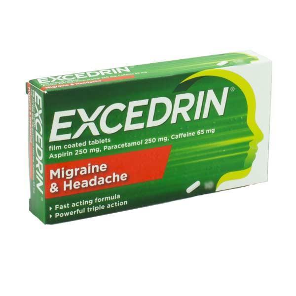 Excedrin Migrane & Headache Tablets 20 Pack - Cobh Pharmacy