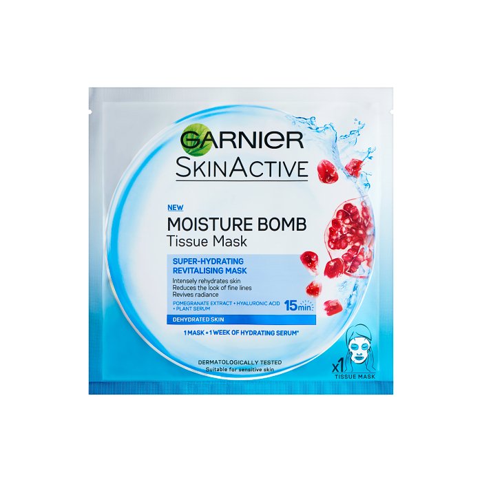 Garnier Moisture Bomb Tissue Mask Blue - Cobh Pharmacy