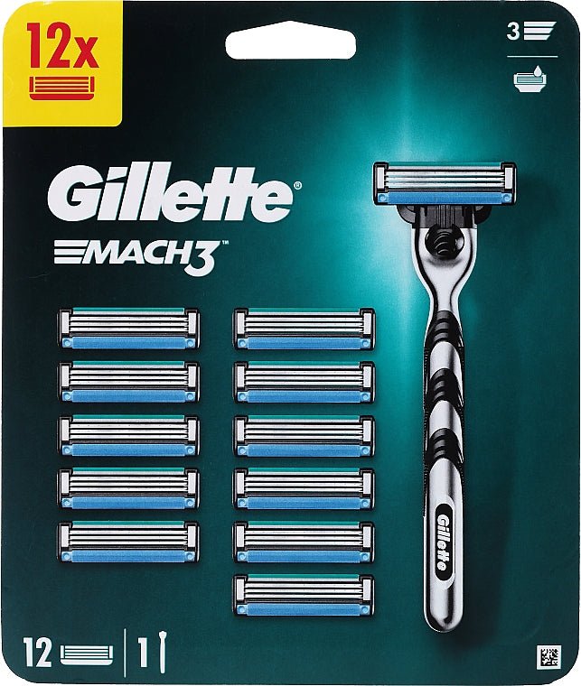 GILLETTE MACH3 WITH 12 HEADS - Cobh Pharmacy