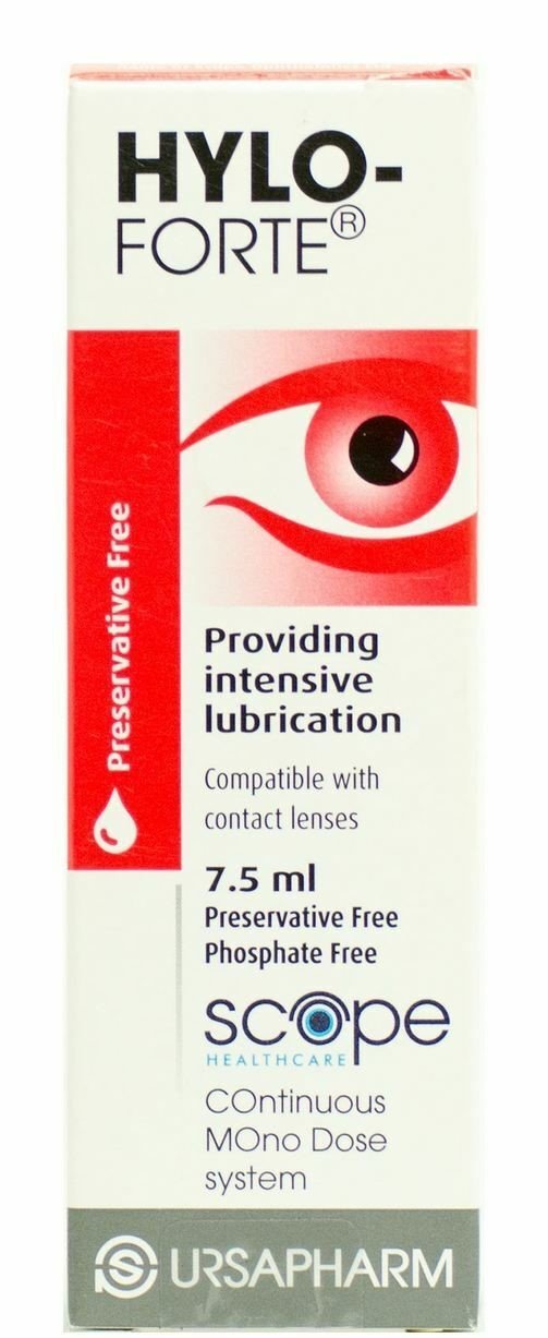 HYLO FORTE EYE DROPS 0.2 7.5ML - Cobh Pharmacy