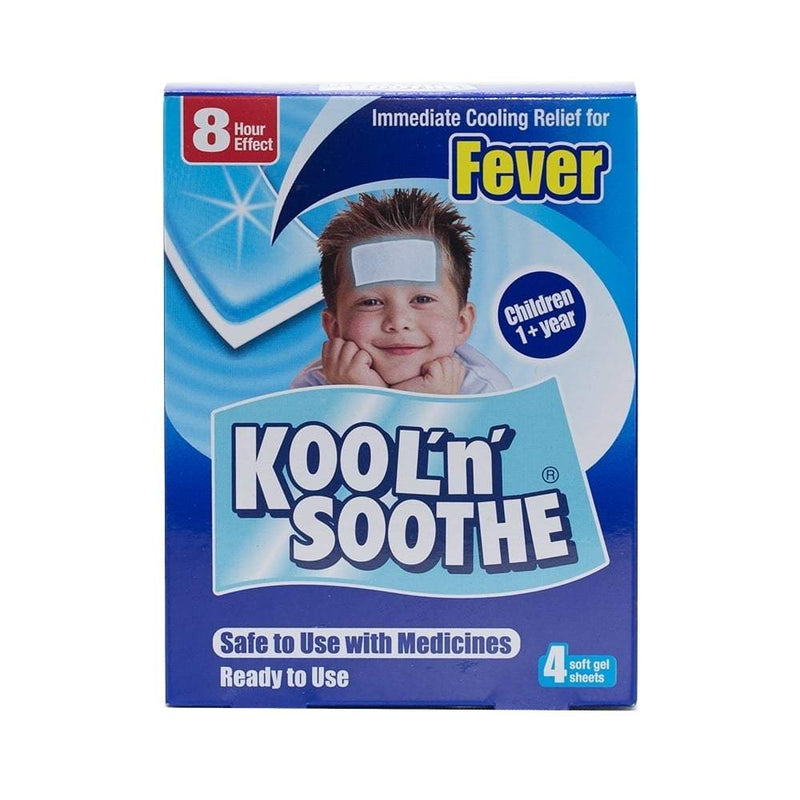 Kool N Soothe Fever Soft Gel Sheets 4 Pack - Cobh Pharmacy