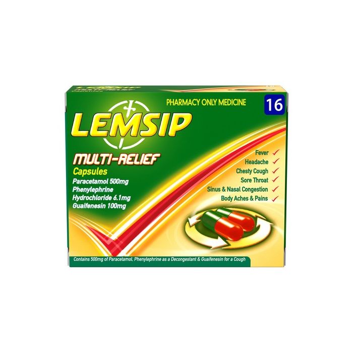 Lemsip Multi Relief Capsules 16 Pack - Cobh Pharmacy