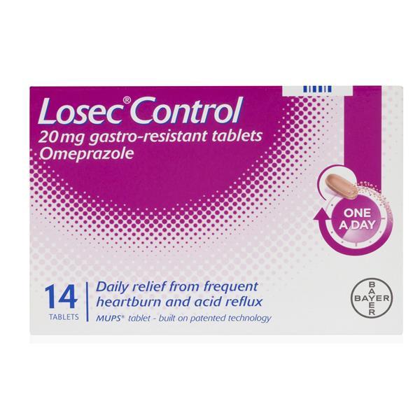 Losec Control Omeprazole 20 mg Tablets - Cobh Pharmacy