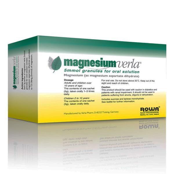 Magnesium Verla Granules 20 Pack - Cobh Pharmacy