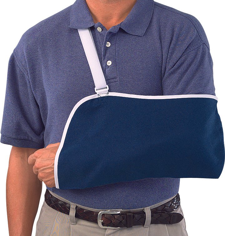 MUELLER ARM SLING OSFM BLUE - Cobh Pharmacy