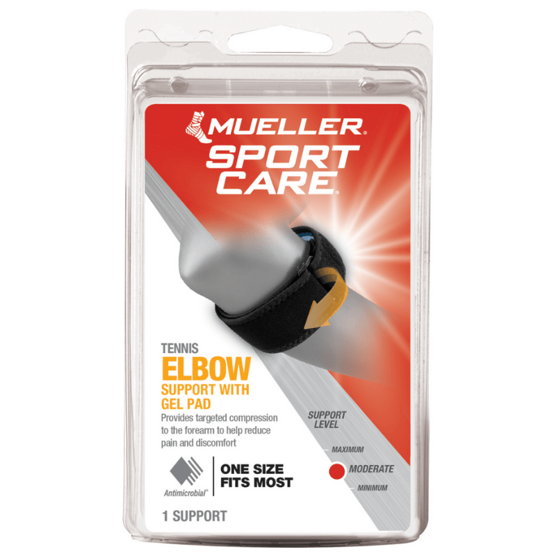 MUELLER TENNIS ELBOW SUPPORT WITH GEL PAD 1 PACK - Cobh Pharmacy