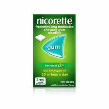 NICORETTE FRESHMINT 2MG MED CHEW GUM - Cobh Pharmacy