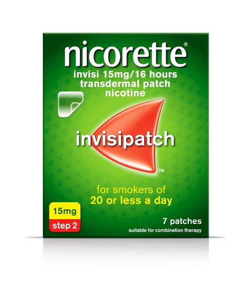 Nicorette Invisi 15mg Patches 7 Pack - Cobh Pharmacy