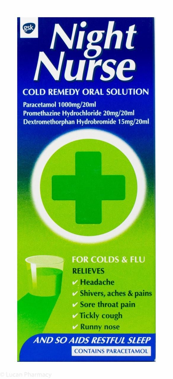 NIGHT NURSE COLD REMEDY 160ML - Cobh Pharmacy