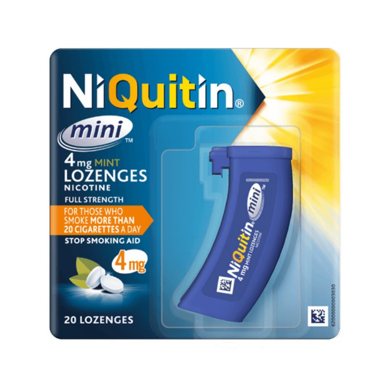 NIQUITIN MINIMINT LOZ 4.0MG 20 - Cobh Pharmacy