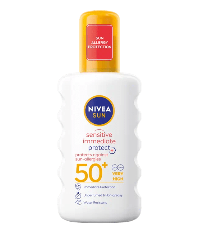 NIVEA SUN SENSITIVE SPRAY SPF50 PLUS 200ML - Cobh Pharmacy