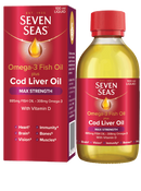 SEVEN SEAS OMEGA-3 FISH OIL PLUS COD LIVER OIL MAX STRENGTH 100ML