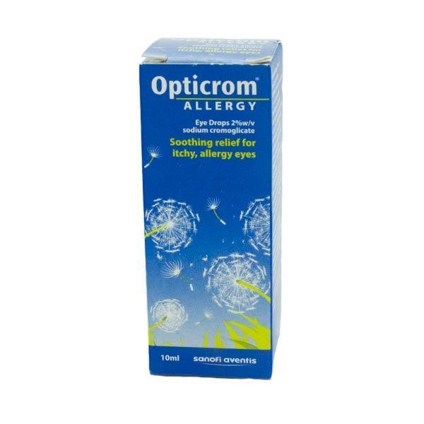 Opticrom Allergy 2% Eye Drops - 10ml - Cobh Pharmacy