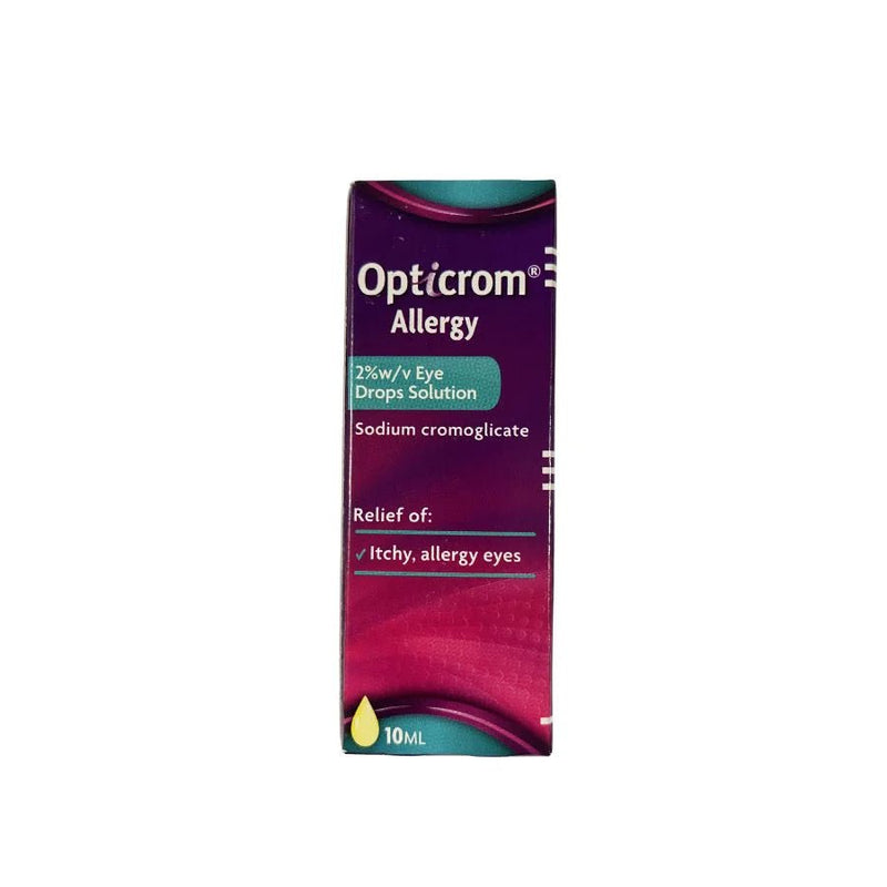 OPTICROM ALLERGY EYE DROPS 10ML - Cobh Pharmacy