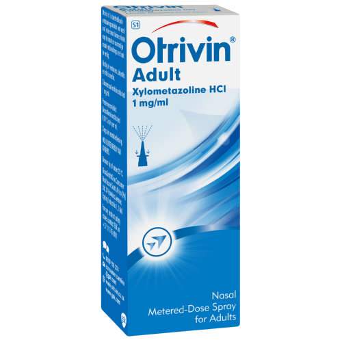 Otrivine Adult 0.1% Nasal Spray - 10ml - Cobh Pharmacy